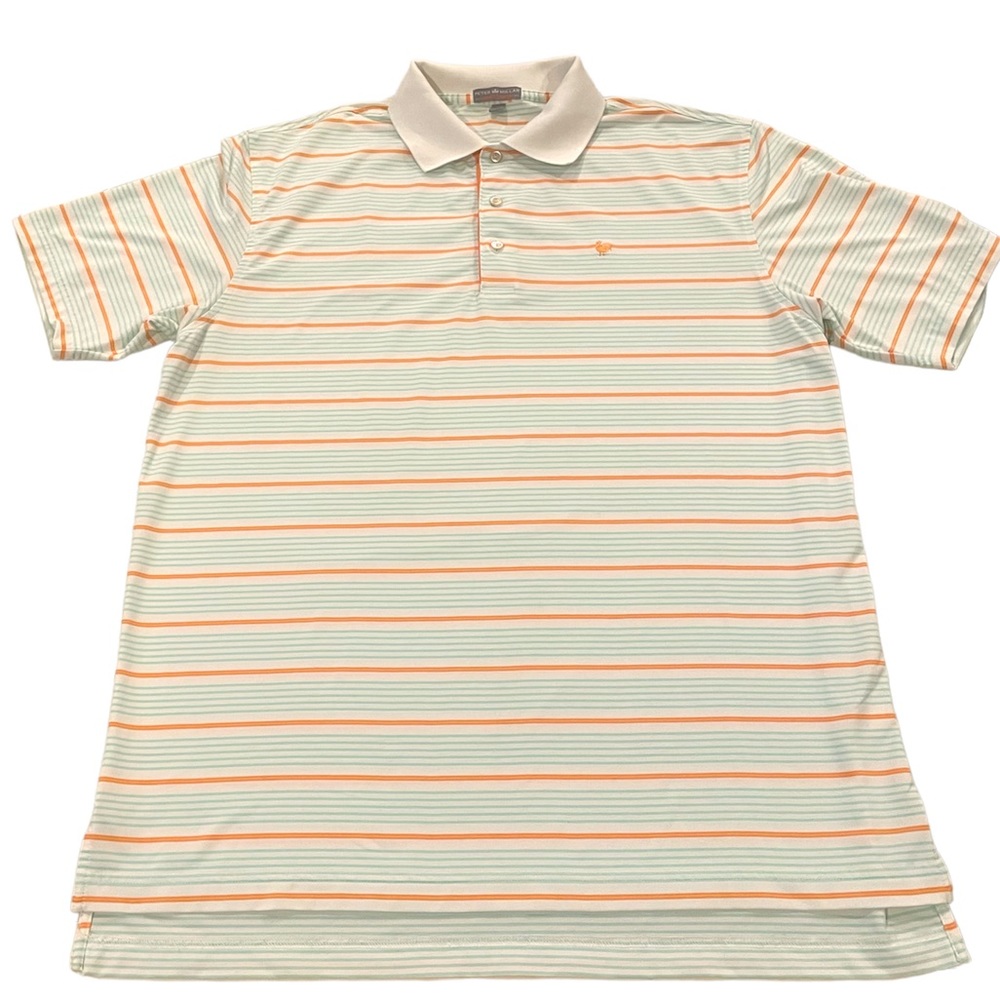 Peter Millar Summer Comfort Polo Shirt With Rooster Logo Men’s Large